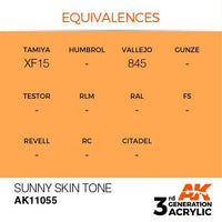AK Interactive Sunny Skin Tone 3G Acrylic Paint 17ml Bottle