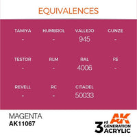 AK Interactive Magenta 3G Acrylic Paint 17ml Bottle