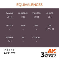 AK Interactive 3rd Gen Acrylic Purple 17ml