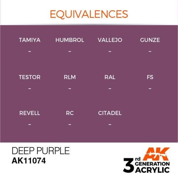 AK Interactive 3rd Gen Acrylic Deep Purple 17ml
