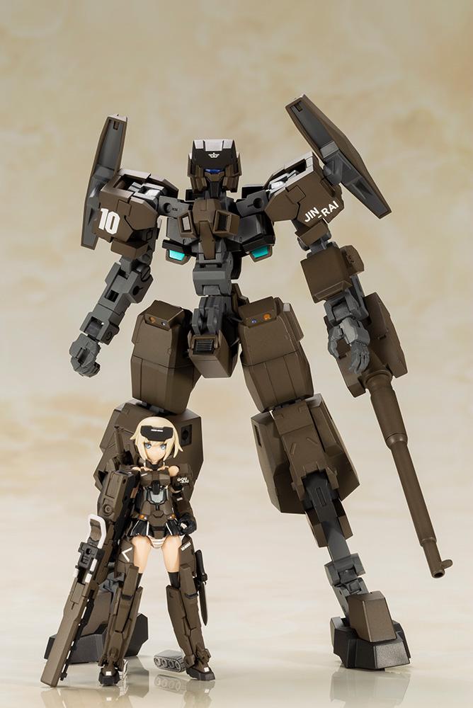 Frame Arms Girls Handscale Gourai with Jinrai Armor Model Kit