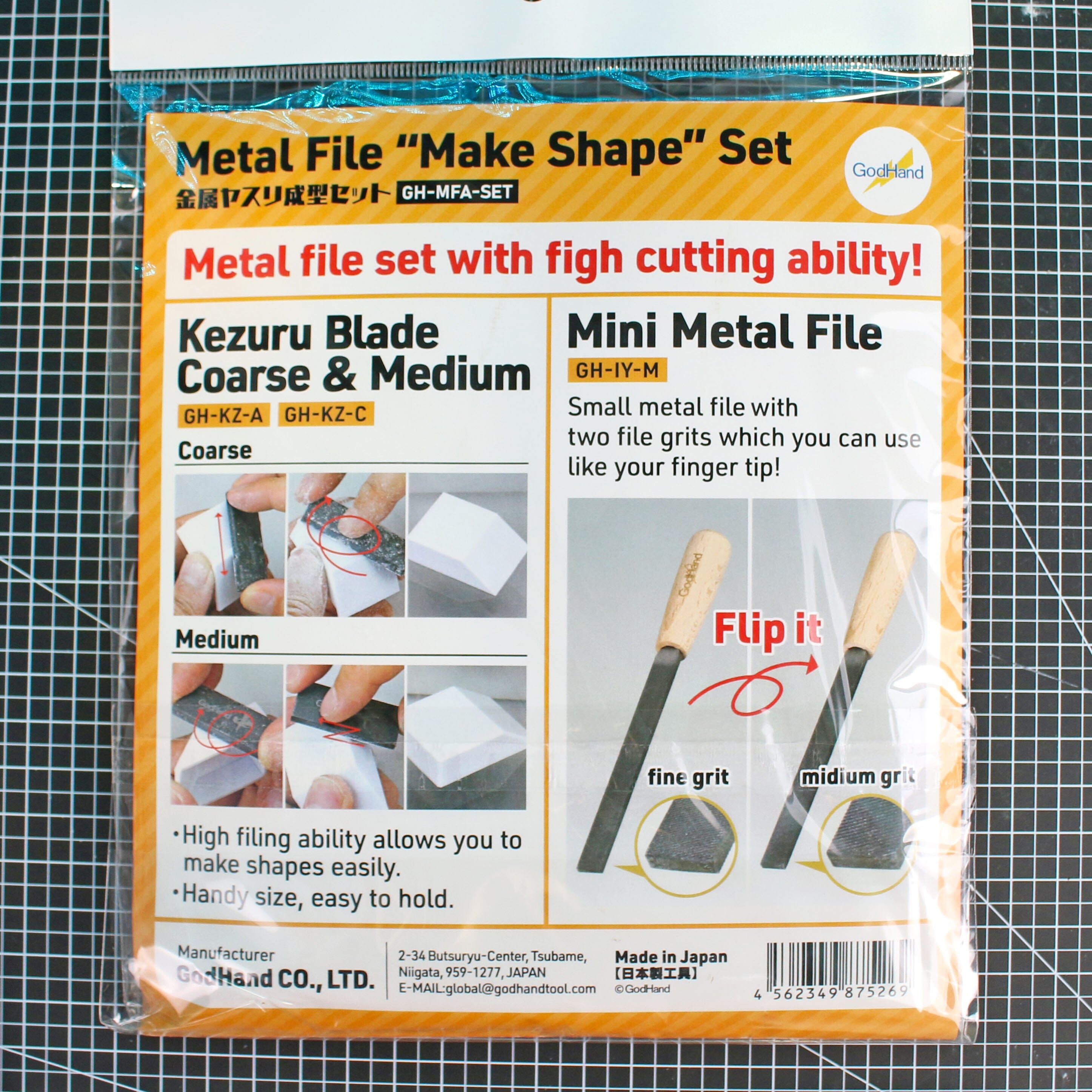 GodHand MFA-SET Metal File "Make Shape" Set