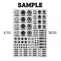 JPN DECAL 00 Red(1pc)