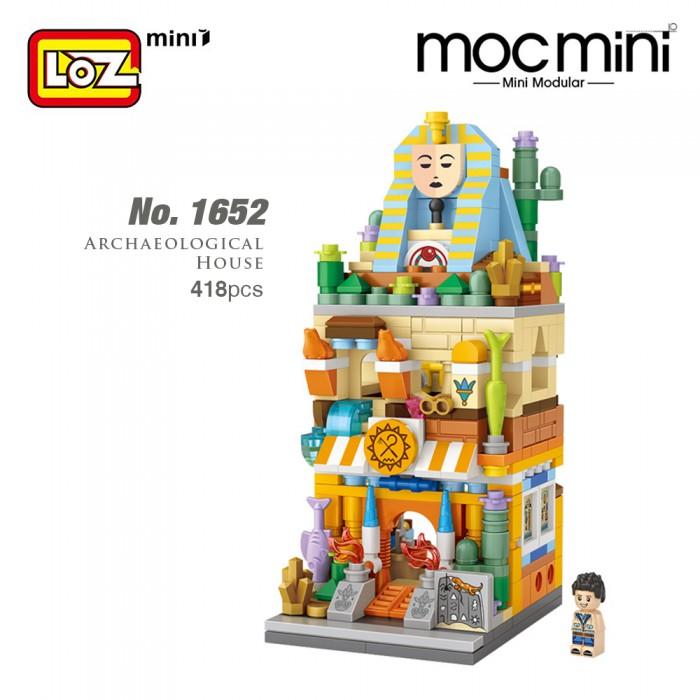 LOZ 1652 MINI NANO DIAMOND CREATIVE BRICK ARCHAEOLOGICAL HOUSE BUILDING BLOCKS BRICKS 418PCS