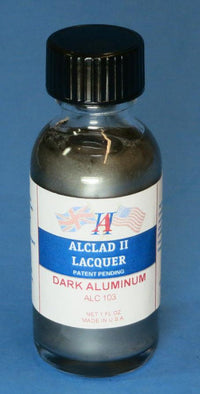 Alclad II 1oz. Bottle Dark Aluminum Lacquer ALC-103