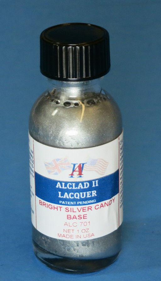 Alclad II 1oz. Bottle Candy Bright Silver Base Enamel ALC-701