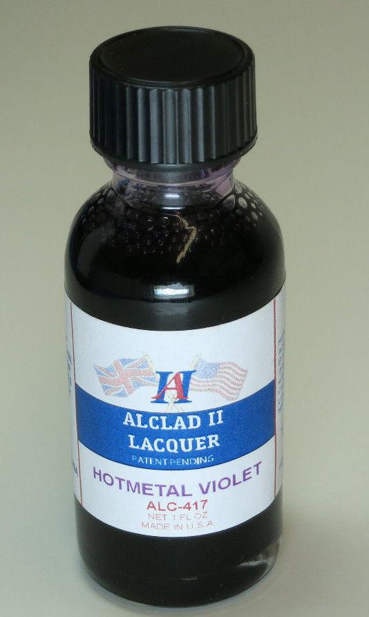 Alclad II 1oz. Bottle Transparent Hot Metal Violet Lacquer ALC-417