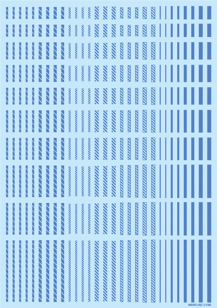 Line Decal 2 Blue(1pc)