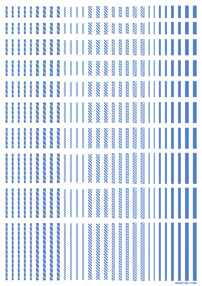 Line Decal 2 Blue(1pc)