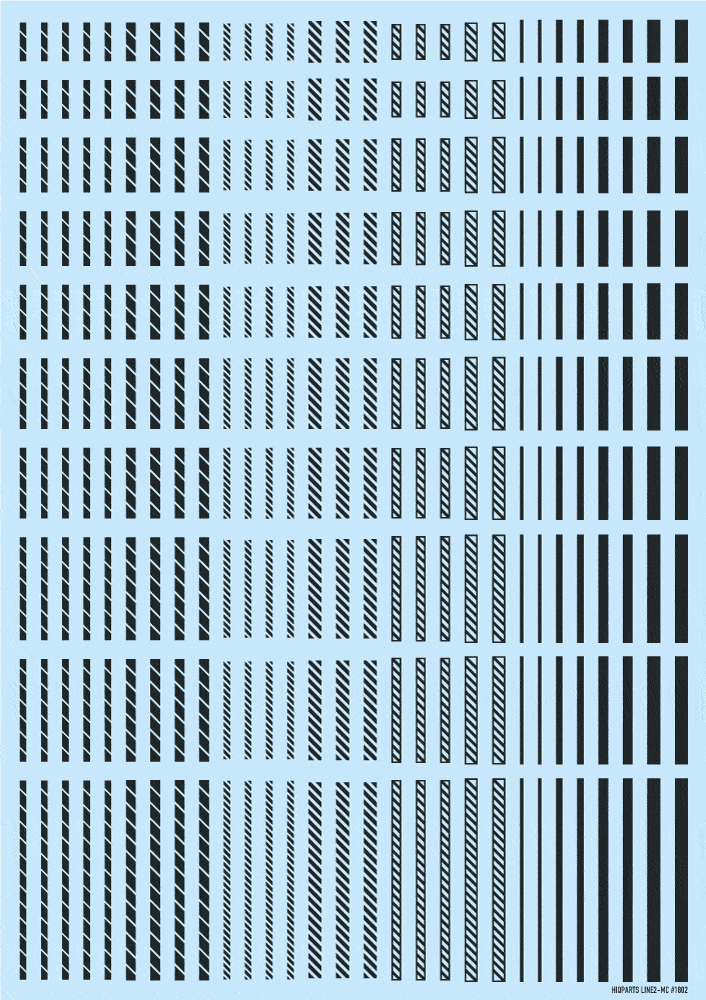 Line Decal 2 Dark Gray(1pc)