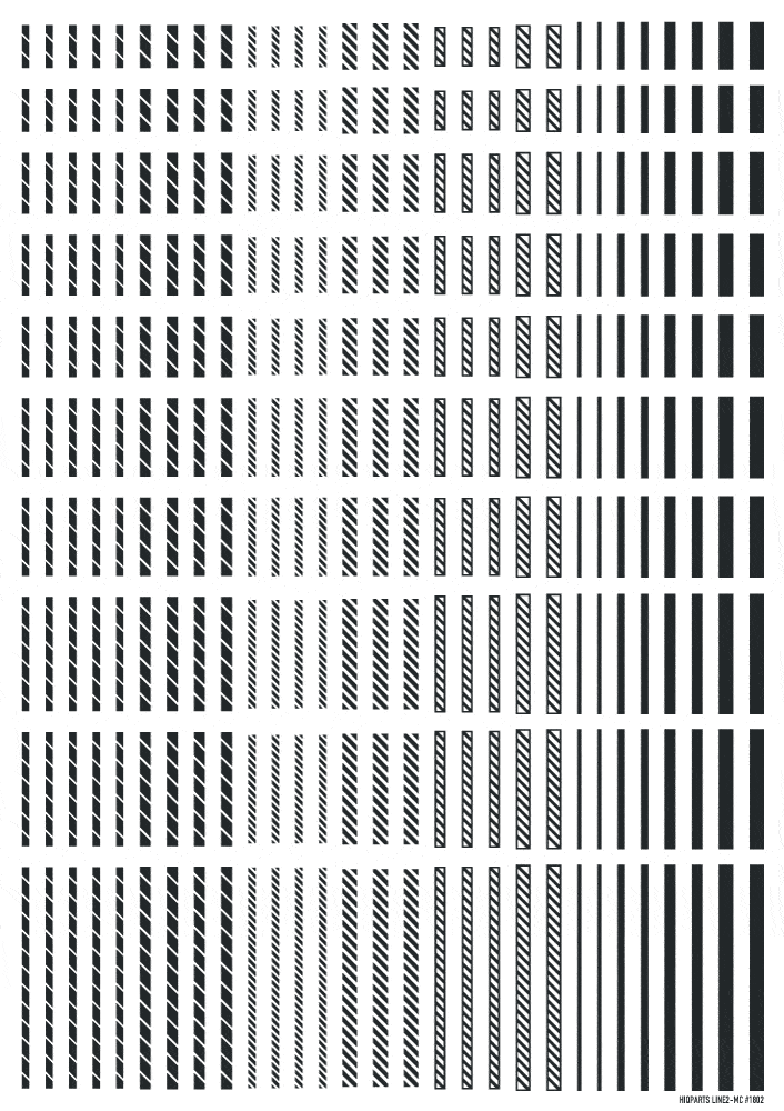 Line Decal 2 Dark Gray(1pc)