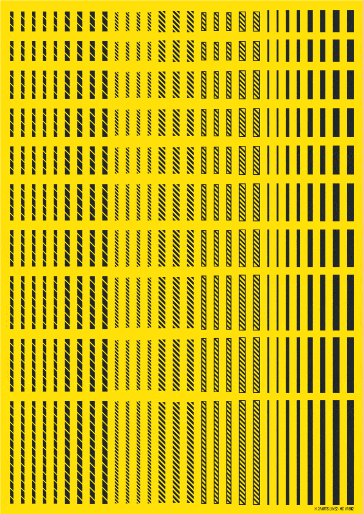 Line Decal 2 Dark Gray(1pc)