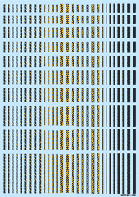 Line Decal 02 Dark Gray-Yellow(1pc)