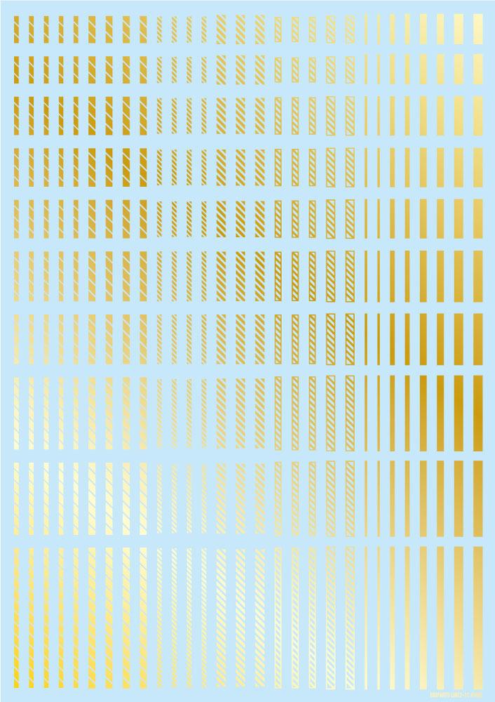 Line Decal 2 Gold(1pc)