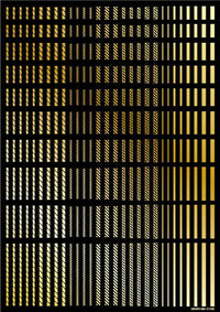 Line Decal 2 Gold(1pc)