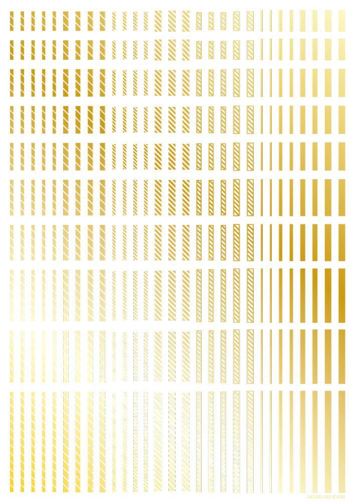 Line Decal 2 Gold(1pc)