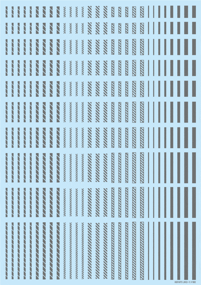 Line Decal 2 Gray(1pc)