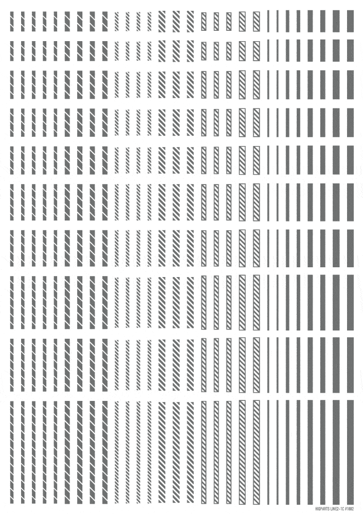 Line Decal 2 Gray(1pc)