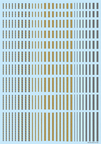 Line Decal 2 Gray + Yellow(1pc)