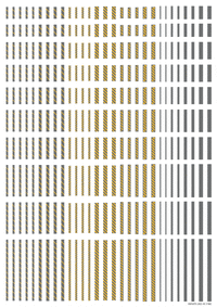 Line Decal 2 Gray + Yellow(1pc)