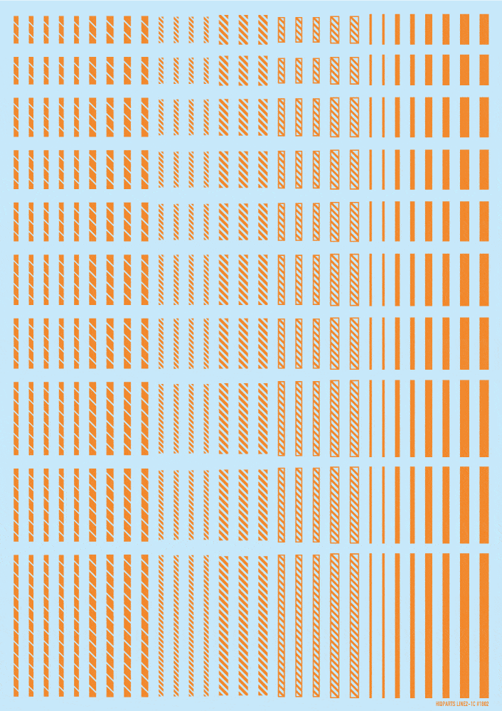 Line Decal 2 Orange(1pc)