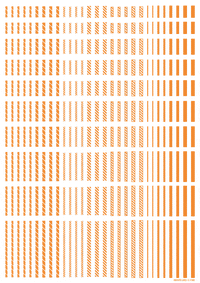 Line Decal 2 Orange(1pc)