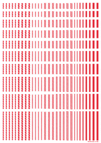 Line Decal 2 Red(1pc)