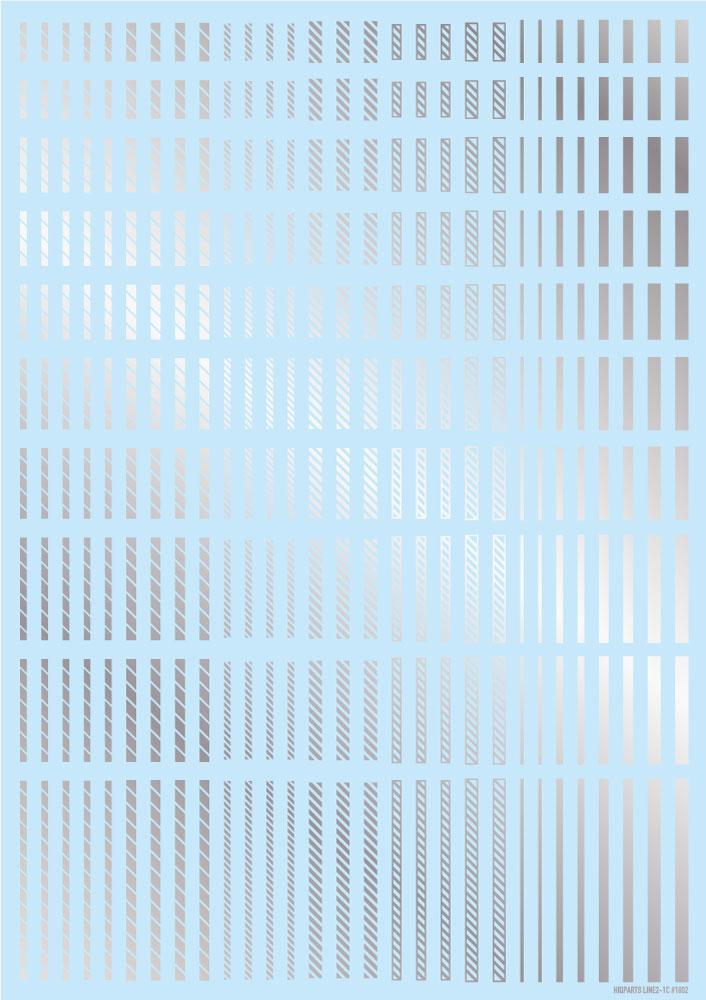 Line Decal 2 Silver(1pc)