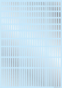 Line Decal 2 Silver(1pc)
