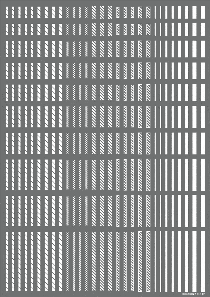 Line Decal 2 white(1pc)