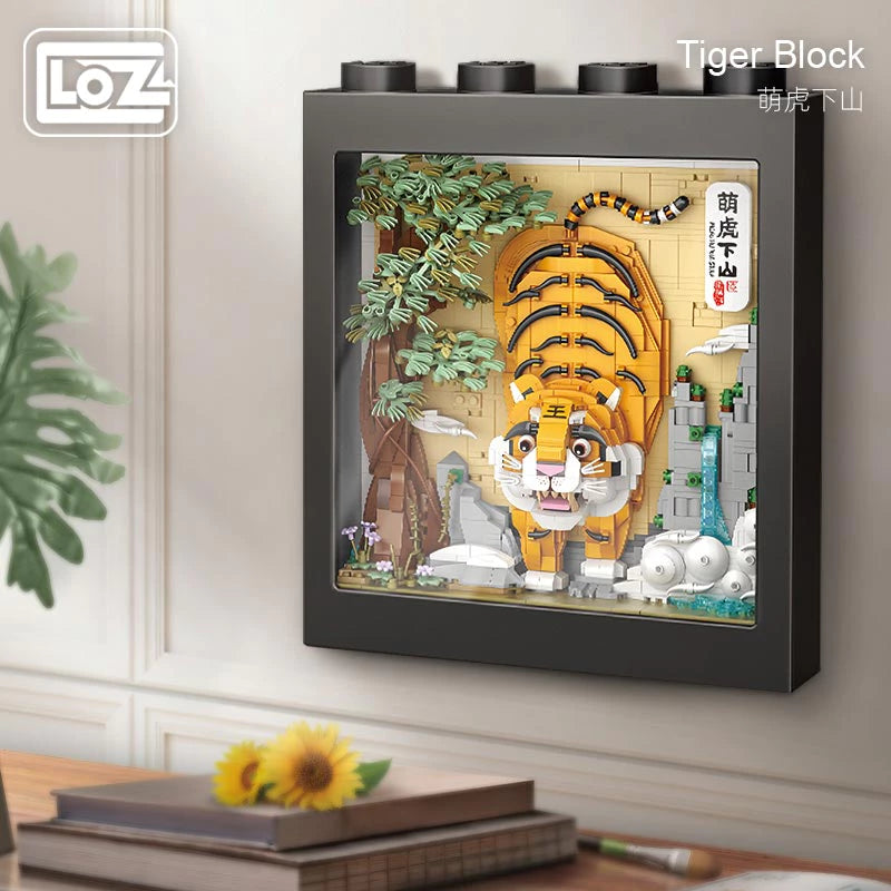 LOZ Mini Blocks 1906 Tiger Painting