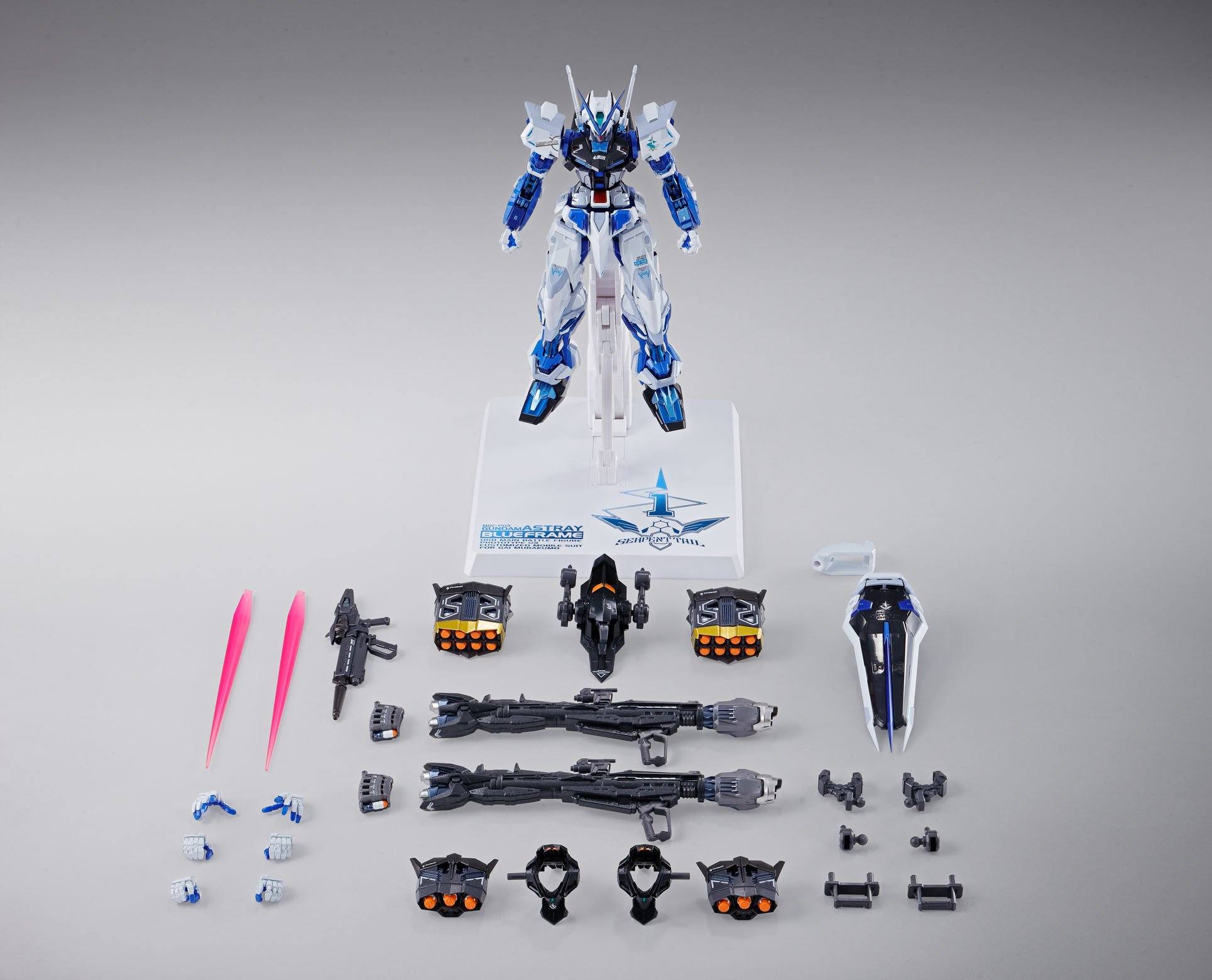 Gundam Astray Blue Frame (Full Weapon Set) 'Gundam Seed Astray", Bandai Metal Build