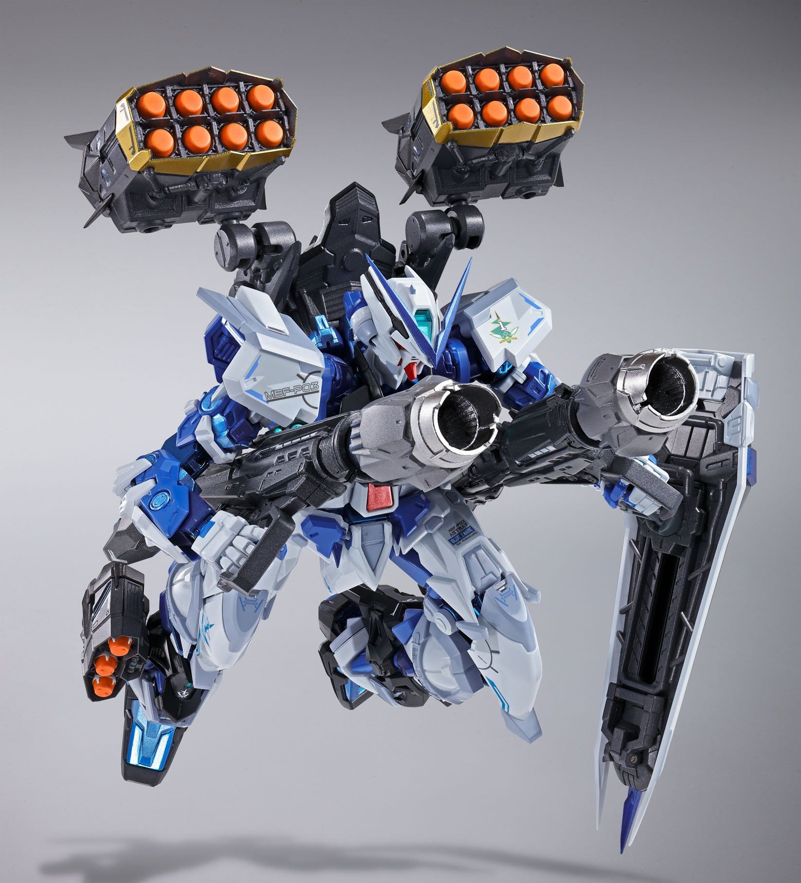 Gundam Astray Blue Frame (Full Weapon Set) 'Gundam Seed Astray", Bandai Metal Build