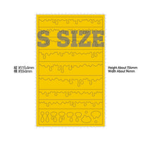 Precut Masking for Melt Paint Pattern S Size(3pcs)