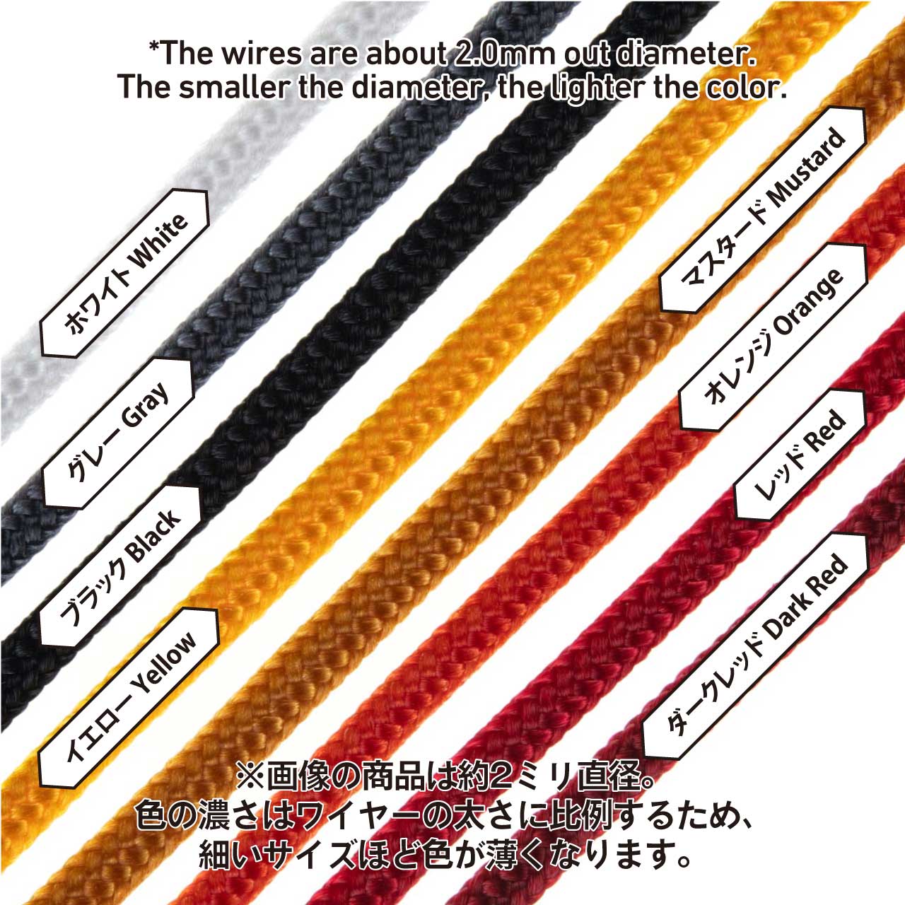 Mesh Wire Black About 2.0mm(About 100cm)