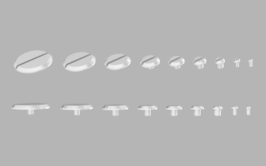 HiQ Parts Minus Mold 2 2.0mm (10pcs)