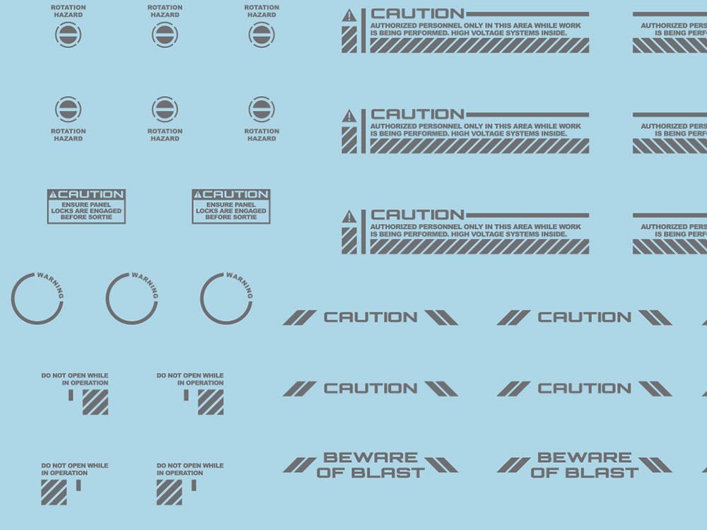 Mecha Decal 001-G USA Gundam x Child of Mecha CARTOGRAF 1/144
