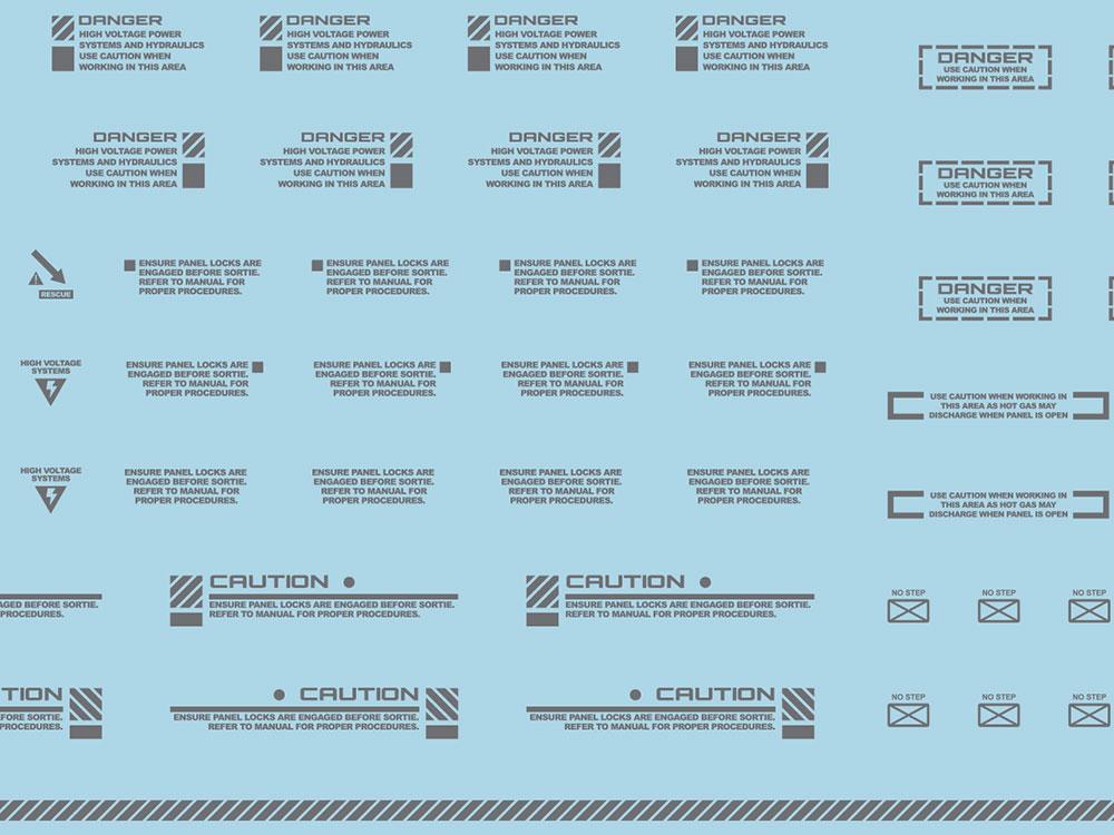 Mecha Decal 001-G USA Gundam x Child of Mecha CARTOGRAF 1/144