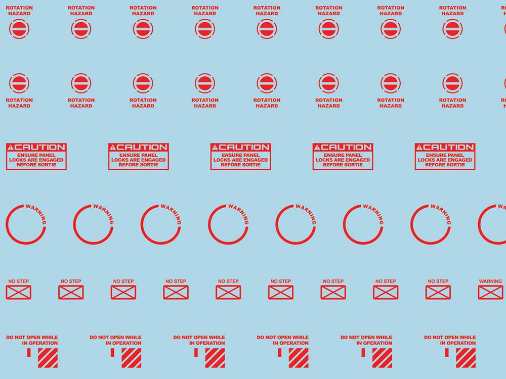 Mecha Decal 001-R USA Gundam x Child of Mecha CARTOGRAF 1/100