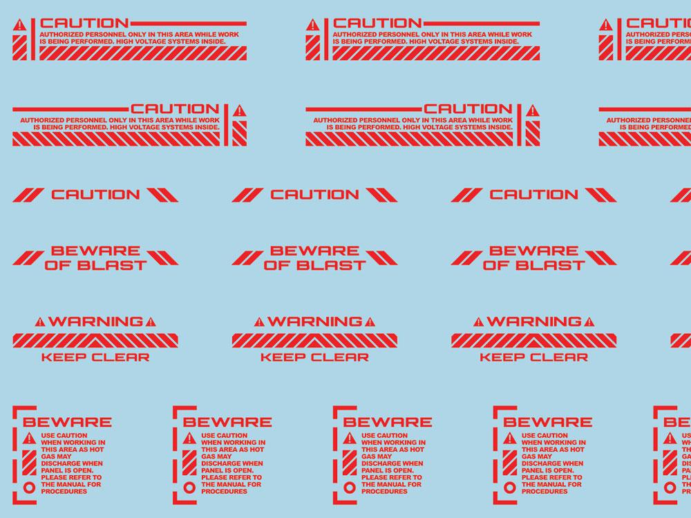 Mecha Decal 001-R USA Gundam x Child of Mecha CARTOGRAF 1/100