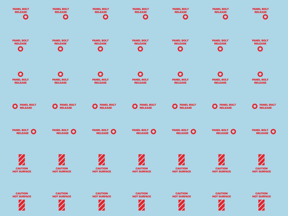 Mecha Decal 001-R USA Gundam x Child of Mecha CARTOGRAF 1/144