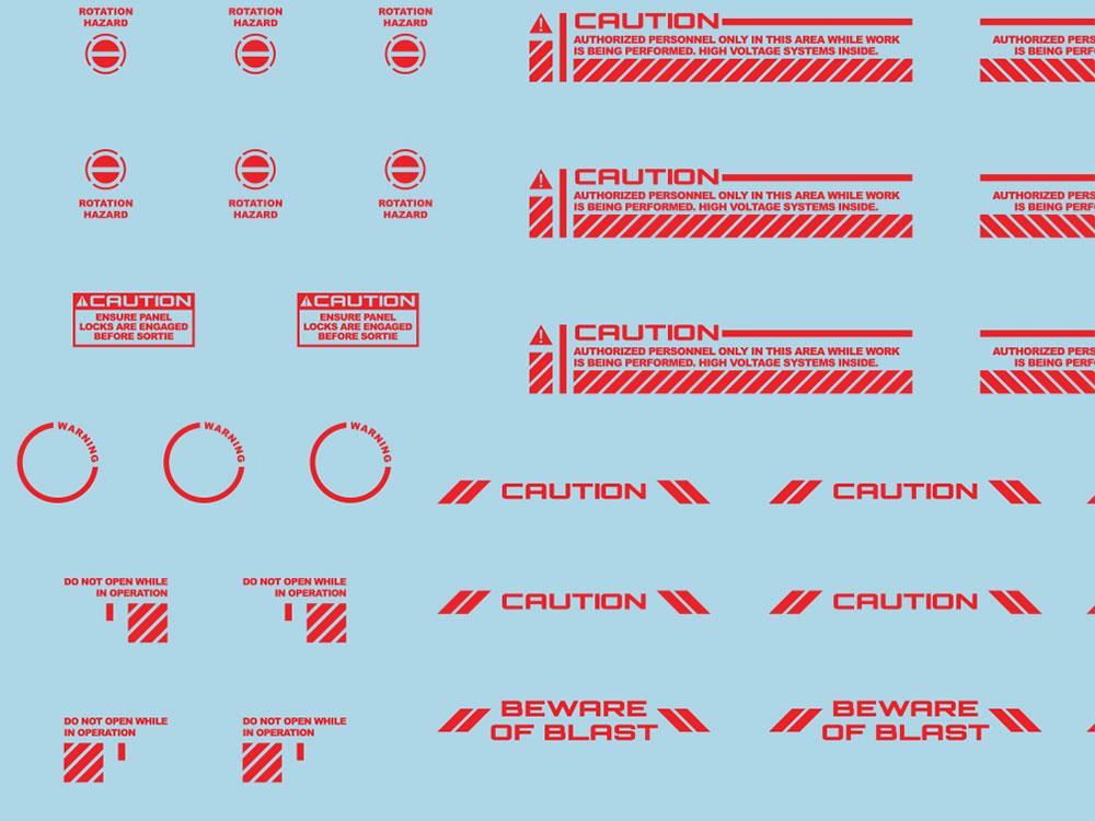 Mecha Decal 001-R USA Gundam x Child of Mecha CARTOGRAF 1/144