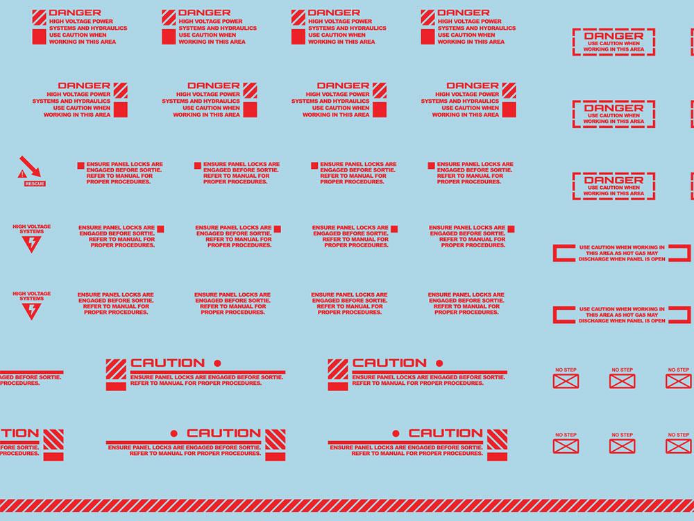 Mecha Decal 001-R USA Gundam x Child of Mecha CARTOGRAF 1/144