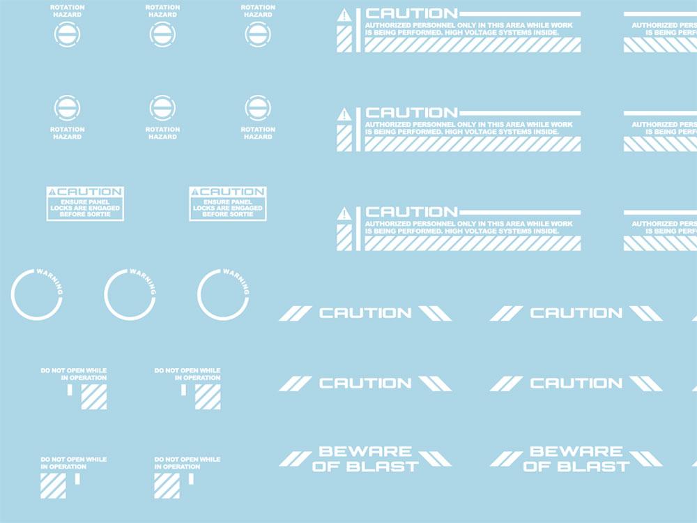 Mecha Decal 001-W USA Gundam x Child of Mecha CARTOGRAF 1/144