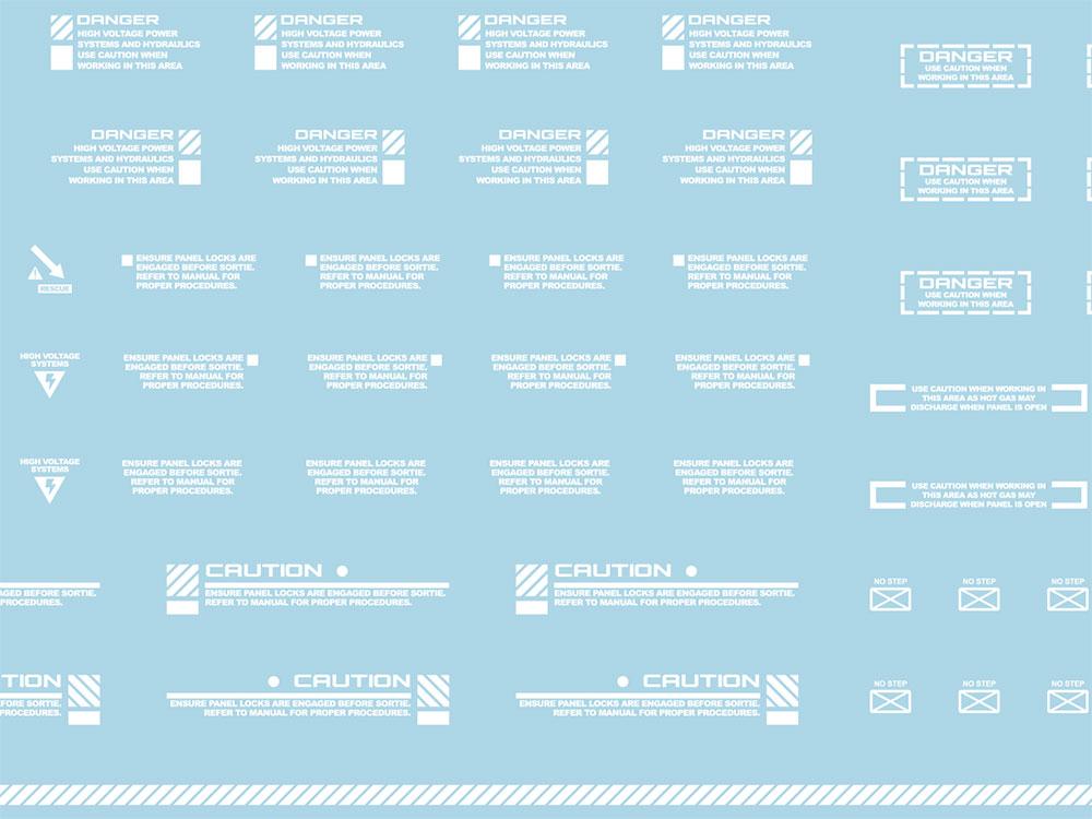 Mecha Decal 001-W USA Gundam x Child of Mecha CARTOGRAF 1/144