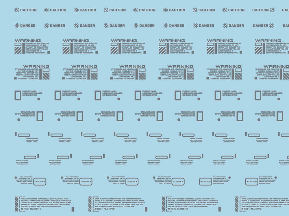 Mecha Decal 002-G USA Gundam x Child of Mecha CARTOGRAF 1/100
