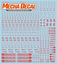 Mecha Decal 002-R USA Gundam x Child of Mecha CARTOGRAF 1/144