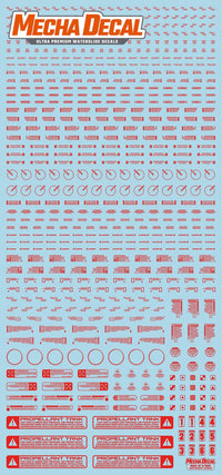 Mecha Decal 002-R USA Gundam x Child of Mecha CARTOGRAF 1/100
