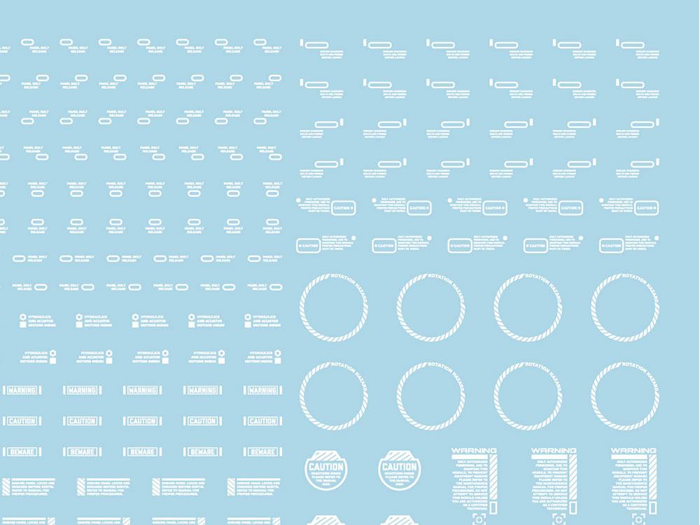 Mecha Decal 002-W USA Gundam x Child of Mecha CARTOGRAF 1/144