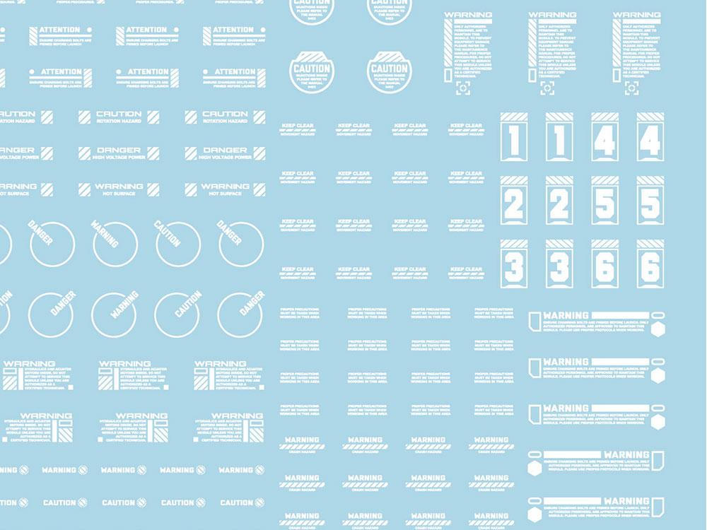 Mecha Decal 002-W USA Gundam x Child of Mecha CARTOGRAF 1/144